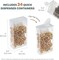 The Beadsmith Plastic Storage Box – 6.25″ L × 4.2″ W × 1.5″ H Clear Box w/ 24 Flip-Top Containers, Works for Storing Diamond Art Accessories, or as Nail Art or Craft Storage, or Other Small Parts